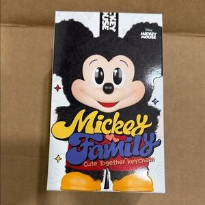 POP MART Disney Mickey Family Keychain Set - Red, Yellow, Black